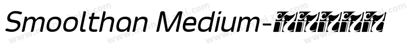 Smoolthan Medium字体转换